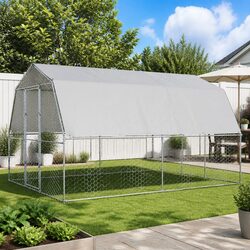 Enhance Your Backyard with a Spacious Chicken Enclosure