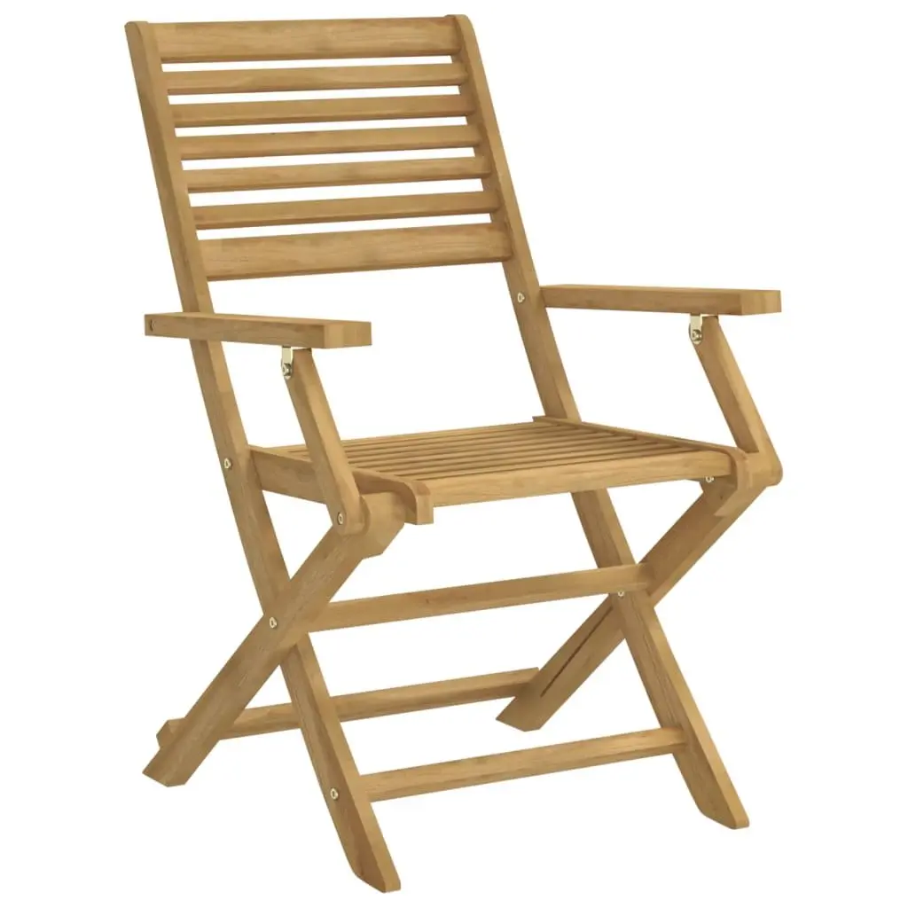 Outdoor Dining Set 5 Piece Garden Table Chair Solid Acacia Wood Backrest
