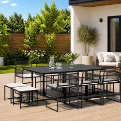 Elevate Your Outdoor Space with 11-Piece Dining Set