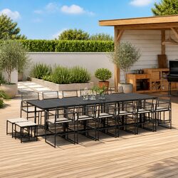 Enhance Your Space with Our 17 Piece Garden Dining Set