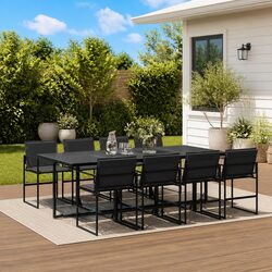 Upgrade Your Outdoor Space with This 9 Piece Dining Set