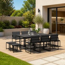 Elevate Your Outdoor Space with This 11-Piece Dining Set