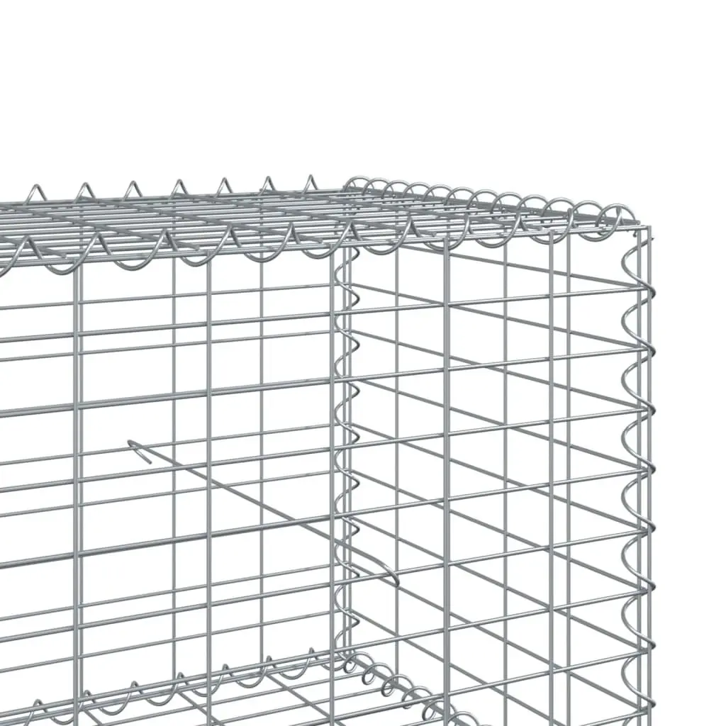 Gabion Basket 500x50x50 cm Galvanised Iron Wire Construction for Garden Landscaping Outdoor