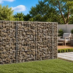 Gabion Basket with Cover for Enhanced Outdoor Aesthetics