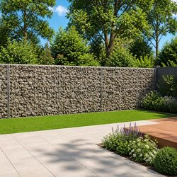 Gabion Basket with Cover for a Stylish Outdoor Retreat