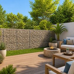 Gabion Basket with Cover 400x50x150 cm for Beautiful Spaces