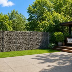 Versatile Gabion Basket with Cover for Outdoor Spaces