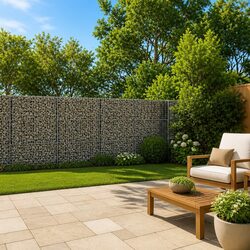 Enhance Your Garden with Gabion Basket Cover 1100x50x150 cm