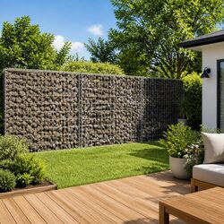 Enhance Your Garden with a Gabion Basket Cover 150x100x100 cm