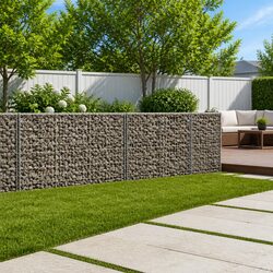 Enhance Your Garden with a Gabion Basket Cover 350x100x100 cm