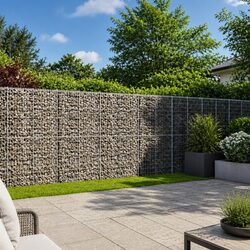Stylish Gabion Basket with Cover for Your Garden 1000x100x200 cm