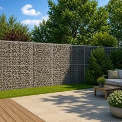 Gabion Basket with Cover - 1200x100x200 cm for Your Garden