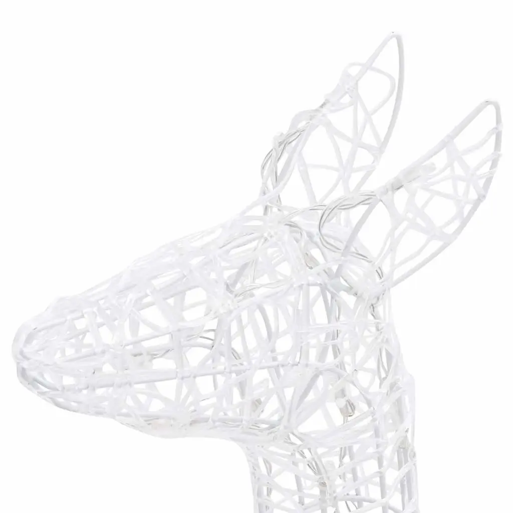 Acrylic Reindeer Family Christmas LED Light Decoration 300 Lights Blue Energy Saving