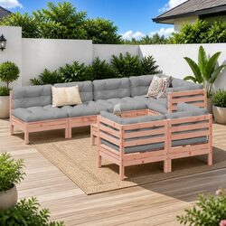 Modular 8 Piece Garden Sofa Set for Your Outdoor Space