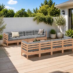 Elevate Your Outdoor Space with 9 Piece Sofa Set