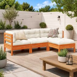 Enhance Your Outdoor Space with a 4-Piece Garden Sofa Set