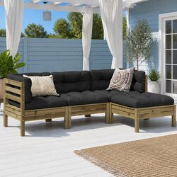 Enhance Your Outdoor Living with a 4 Piece Garden Sofa Set