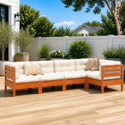 Comfortable 5 Piece Garden Sofa Set for Outdoor Relaxation
