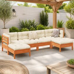 Enhance Your Outdoor Space with this 6 Piece Sofa Set