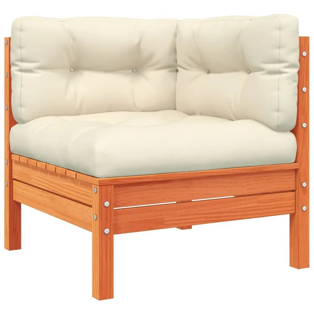 Garden Sofa Set 8 Piece Brown Outdoor Furniture with Cushions