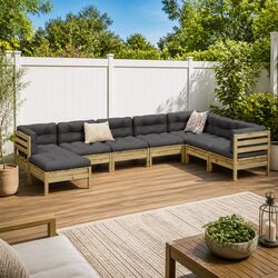 Transform Your Outdoor Space with 8 Piece Sofa Set