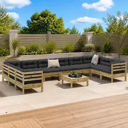 Transform Your Outdoor Space with 11 Piece Sofa Set