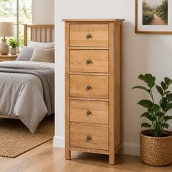 Maximize Your Space with a 5 Drawer Solid Wood Chest
