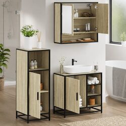 Enhance Your Bathroom with This Stylish 3-Piece Furniture Set