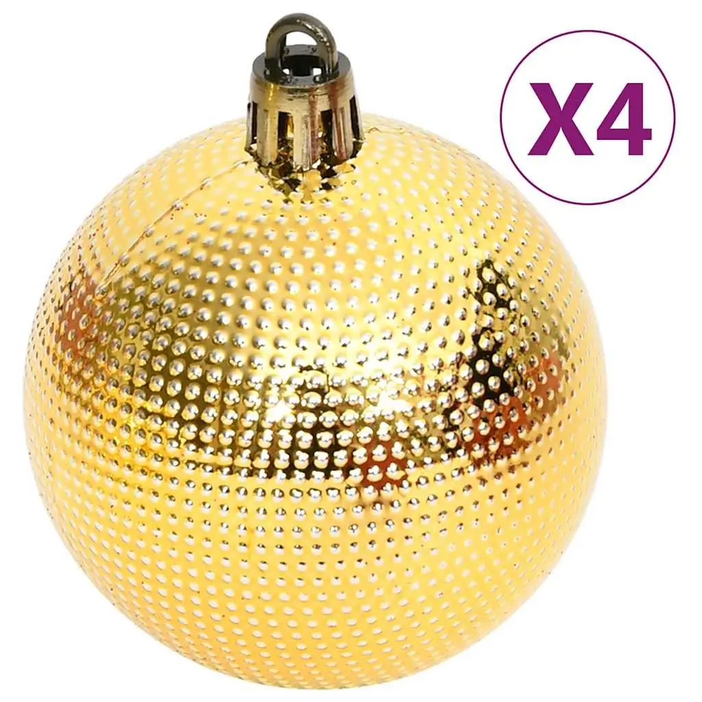 Christmas Bauble Set 108 Piece Shatterproof Gold Red Ornaments Tree Decoration