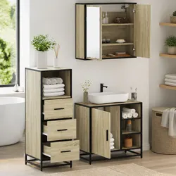 Transform Your Bathroom with 3-Piece Furniture Set