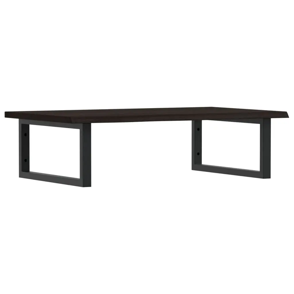 Wall Mounted Basin Shelf Bathroom Storage Steel Oak Wood Floating Cabinet Vanity