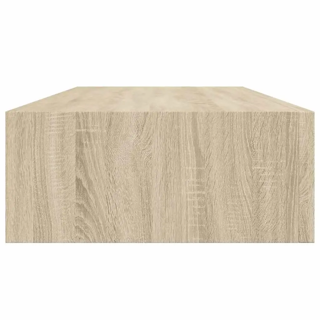 Wall-mounted Drawer Shelf Oak Brown Floating Storage 60x23.5x10cm