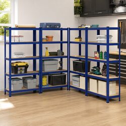 Blue Steel Storage Shelves to Elevate Your Space