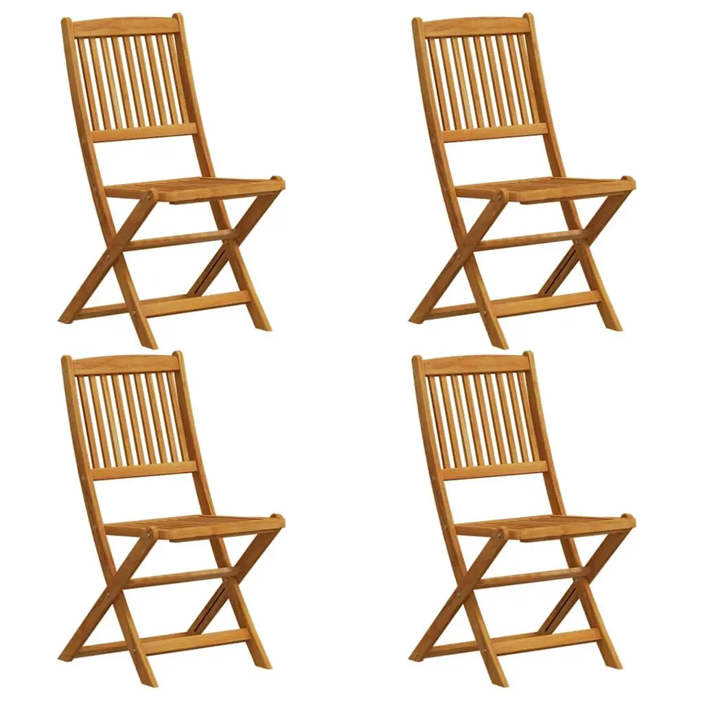 5 Piece Garden Dining Set Solid Eucalyptus Wood Outdoor Patio Furniture Brown