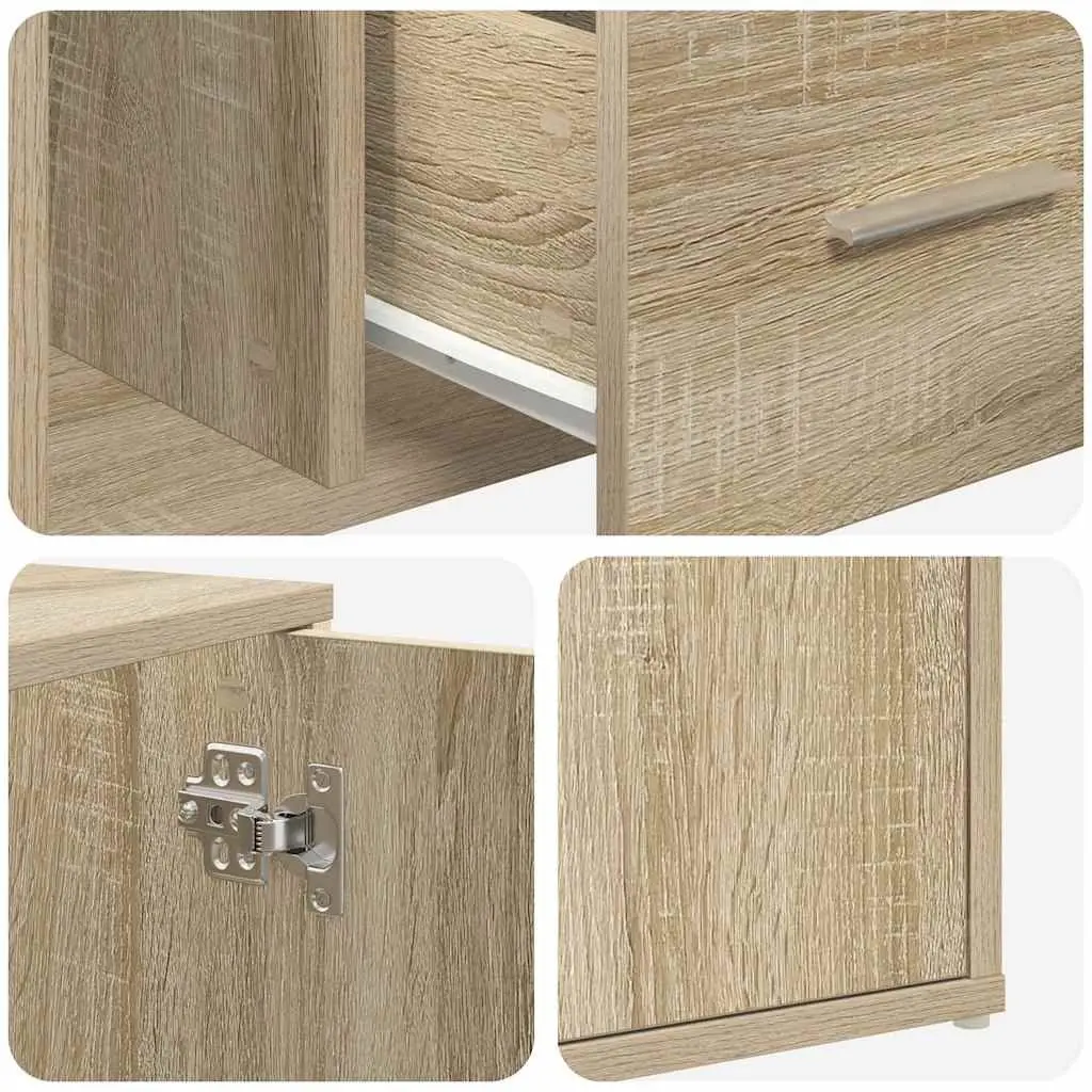 Corner Cabinet 160x40x45cm Engineered Wood Brown Storage Shelf Display Unit