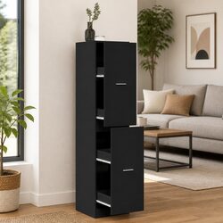Black Apothecary Cabinet: Elegant Storage Solution