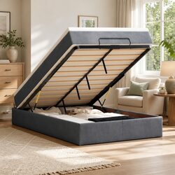 Stylish Ottoman Bed with Pocket Spring Mattress for Modern Living