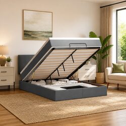 Queen Ottoman Bed with Pocket Spring Mattress for Your Space