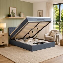 Maximize Your Space with Our Double Ottoman Bed and Pocket Spring Mattress