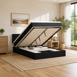 Stylish Double Ottoman Bed with Storage Solution