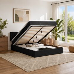 Ottoman Bed with Pocket Spring Mattress for Enhanced Comfort