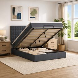 Elegant Ottoman Bed with Mattresses for Modern Living