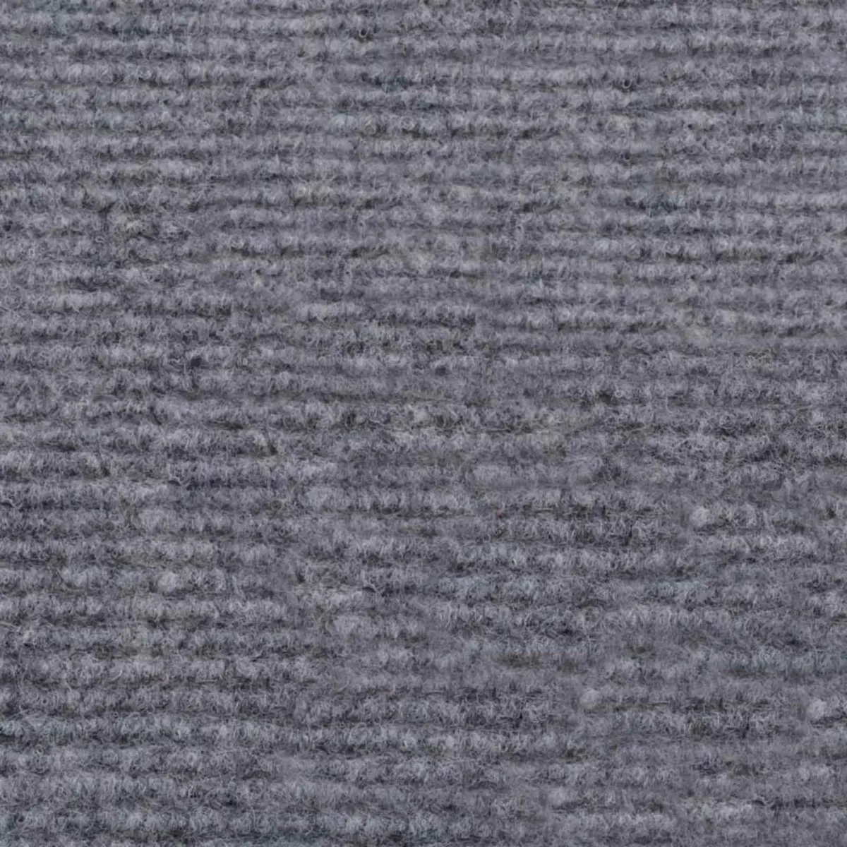 Runner Rug 1.2 x 10m Grey Polyester Ribbed Non-Slip Indoor Outdoor