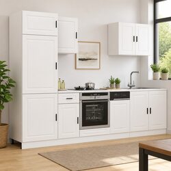 Enhance Your Kitchen Space with 7-Piece Cabinet Set