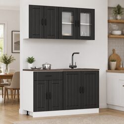 Enhance Your Kitchen Space with 4-Piece Cabinet Set