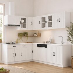 Elevate Your Kitchen Space with this 11-Piece Cabinet Set