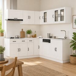 Elevate Your Kitchen Space with 11 Piece Cabinet Set
