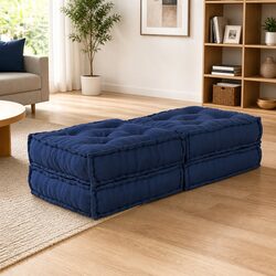 Enhance Your Space with a Blue Modular Sofa - 2 Pieces