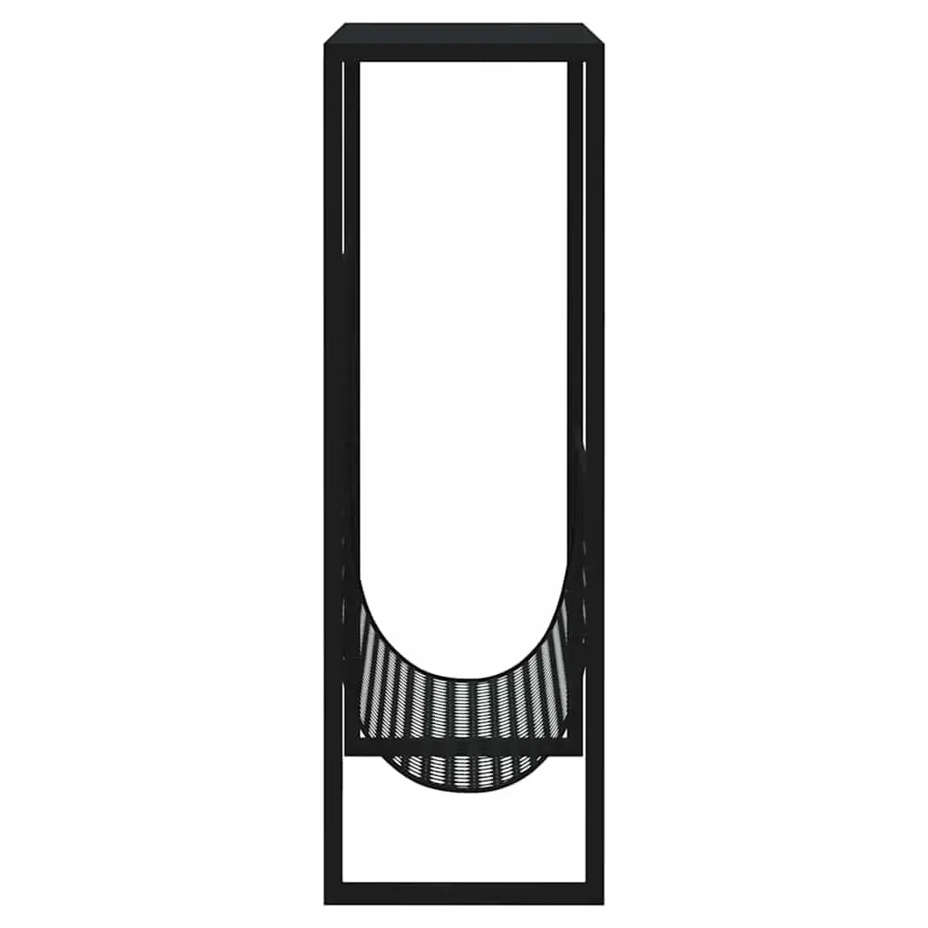 Magazine Rack Black Steel Storage Organiser Display Stand