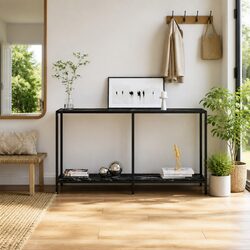 Enhance Your Living Space with This Black Console Table